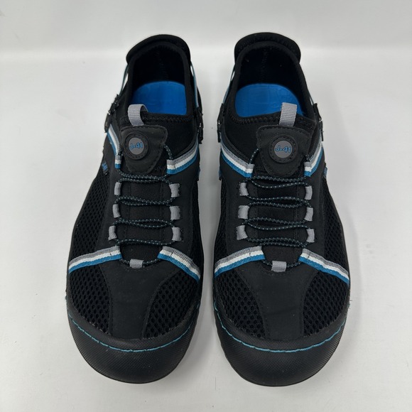 J-41 Water Ready Shoes Womens Size 9 Black Blue Vegan Mesh Athletic Outdoor - Picture 1 of 13